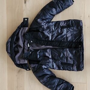 Boys Black Boboli Warm Lined Puffer Coat Age 6